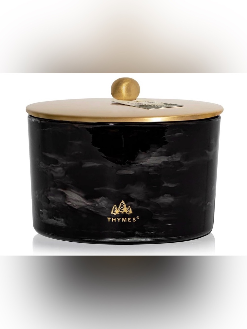 Thymes Noir Woods Scented Candles for Home Decor – Notes of Fresh Evergreen, Smo